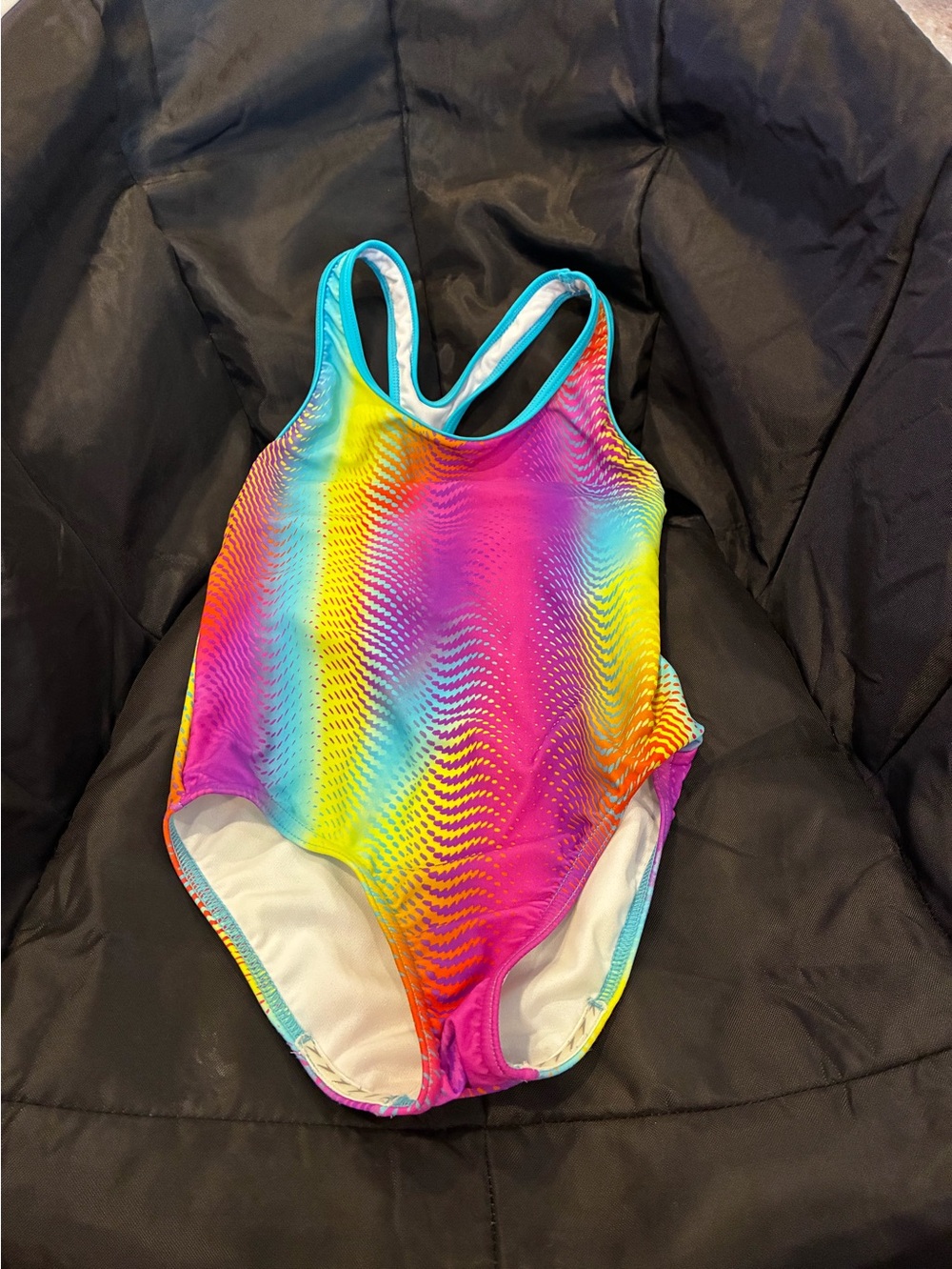 Speedo Kids Rainbow Gradient One-Piece Swimsuit - Multicolor